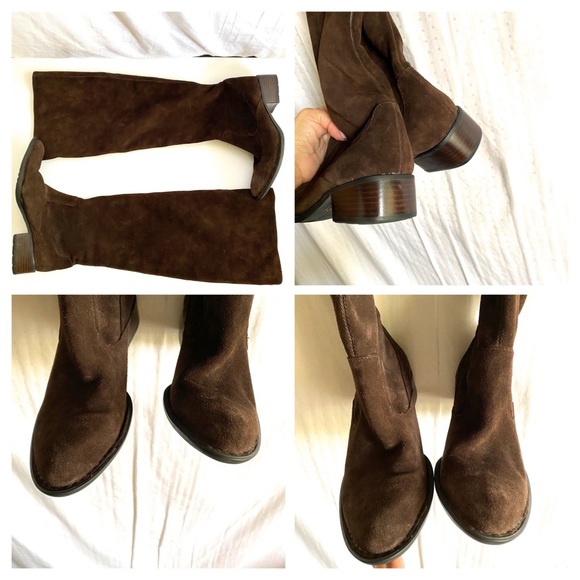 BORN-CROWN CADY SUEDE OVER THE KNEE BOOTS - Picture 4 of 8